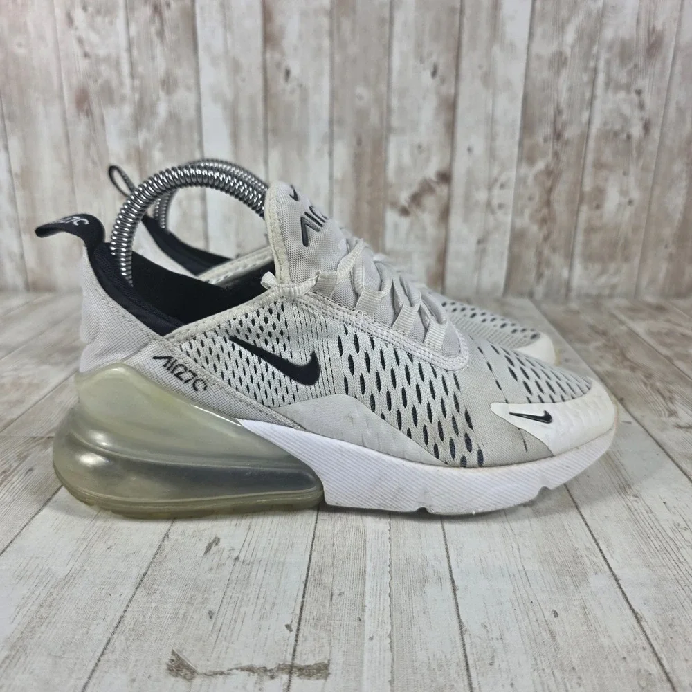 Nike Air Max 270 Women's White Black Athletic Running‎ Shoes Size 6.5